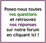Posez-nous vos questions !